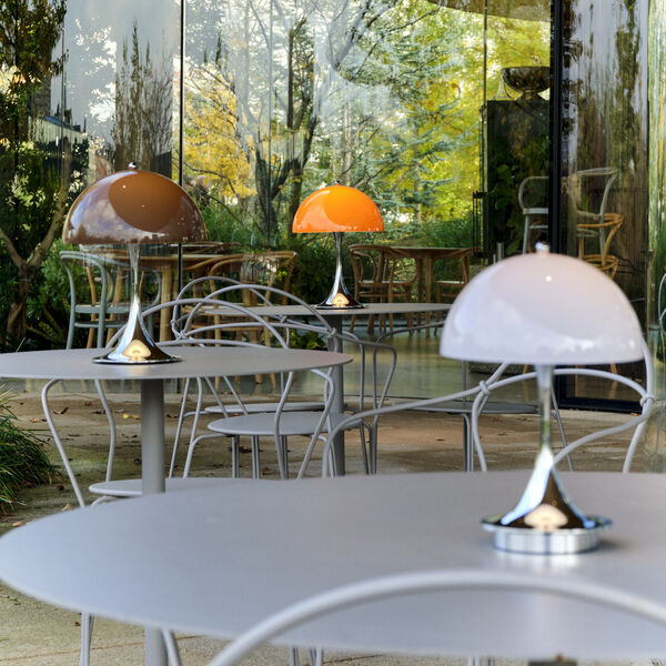 Panthella 250 Original Portable bordlampe, opal orange, Louis Poulsen