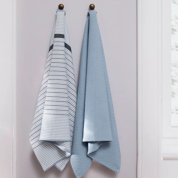 COMET Tea Towel | Blue Hour | Viskestykke, Georg Jensen Damask