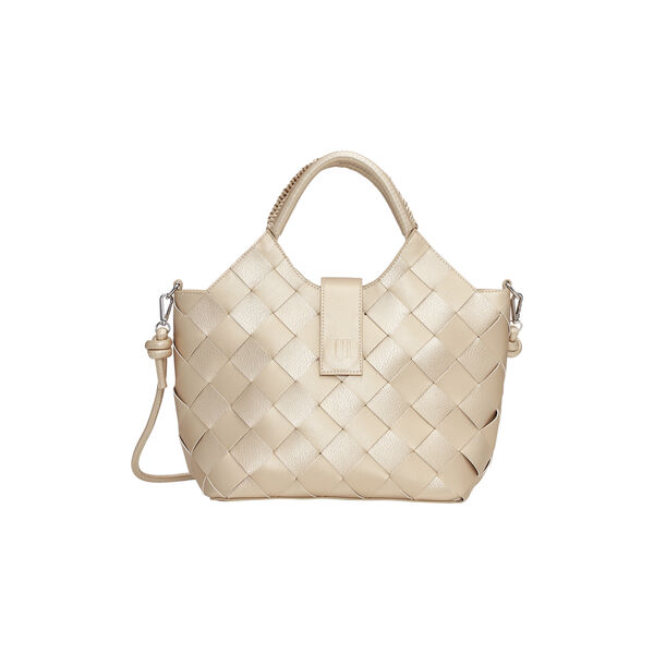 Braided Handbag, platin, Ilse Jacobsen Hornb&aelig;k