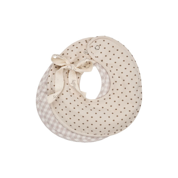 Bibi Bibs 2-Pack Dot, brown dot, Lalaby