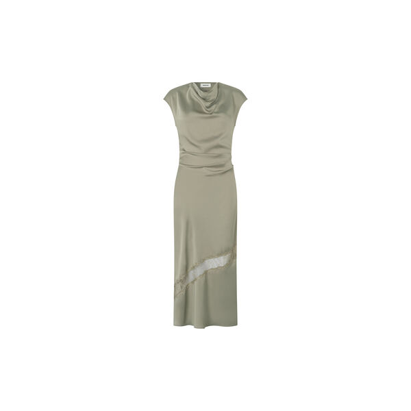 Tailormd lace dress, moss gray, Modstr&ouml;m
