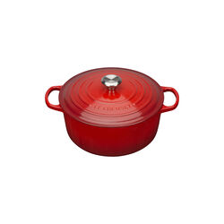 Signature rund gryde &Oslash; 28 cm, cerise, Le Creuset