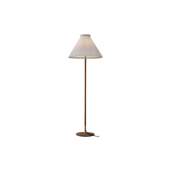 Le Klint 328 gulvlampe med papirskærm, røget eg Le Klint 328 gulvlampe med papirskærm, røget eg, LE KLINT