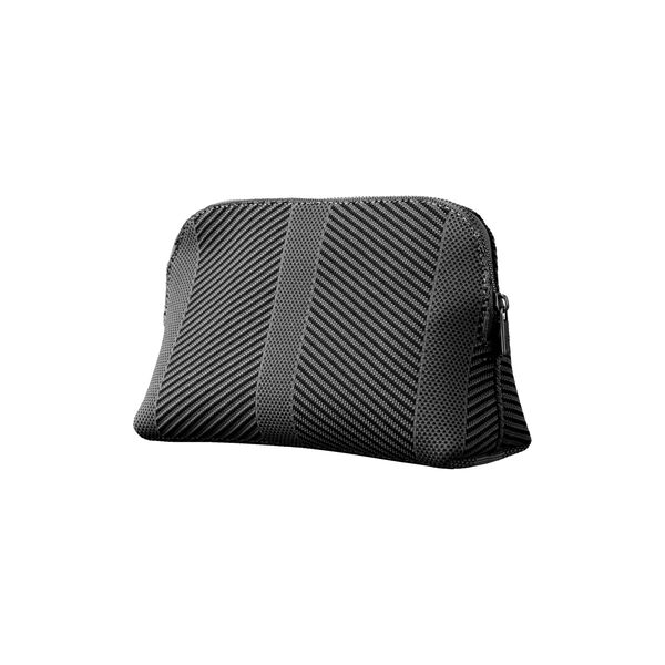Knitted Makeup Bag, black gun metal, Ilse Jacobsen Hornb&aelig;k