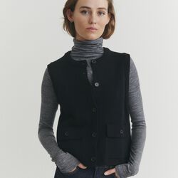 Sisa Vest, black, Basic Apparel