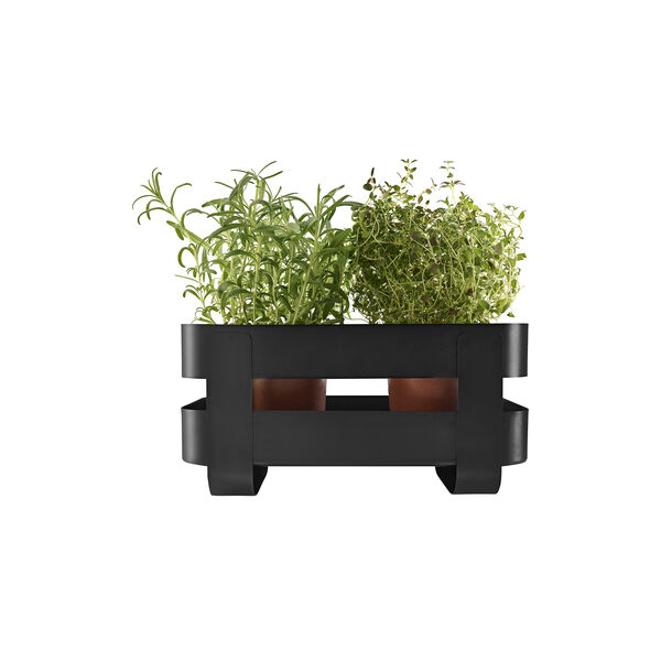 Selvvandende Herb organiser, black, Eva Solo