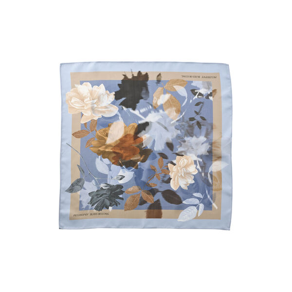 PBOWildflower scarf, dark flower print, PBO