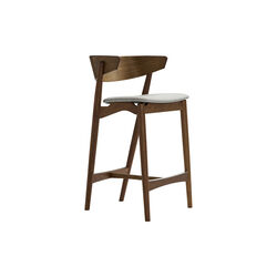 Sibast No 7 barstol, r&oslash;get olieret eg/lysegr&aring;, Sibast Furniture