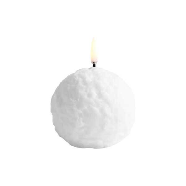 LED Textured candle Snowball | Nordic white, Uyuni Lighting