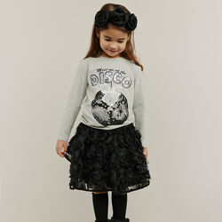 PenillaSK T-shirt Long Sleeve, grey melange PenillaSK T-shirt Long Sleeve, grey melange, Sofie Schnoor