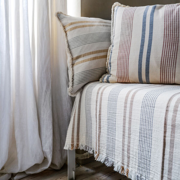 Iris plaid, blue/rusty red, ELVANG