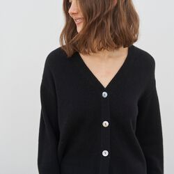 Madeline Cardigan, black, CARE BY ME