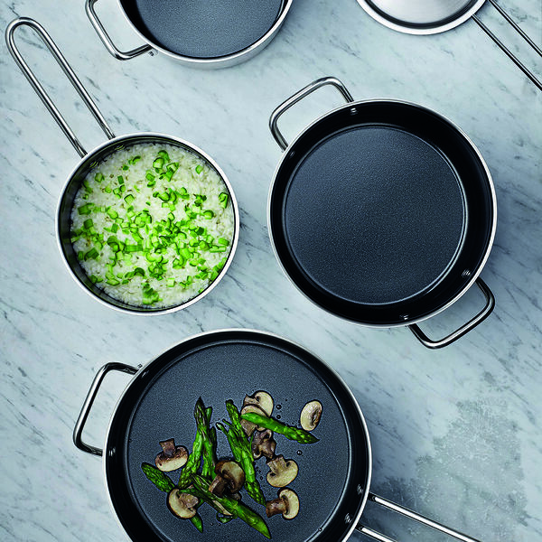 Stainless Steel Kasserolle keramisk bel&aelig;gning 1,8 L, Eva Trio