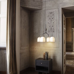 Howard Chandelier, bone china, GUBI