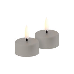 LED rechargeable tealight 2 stk., sandstone, Uyuni Lighting