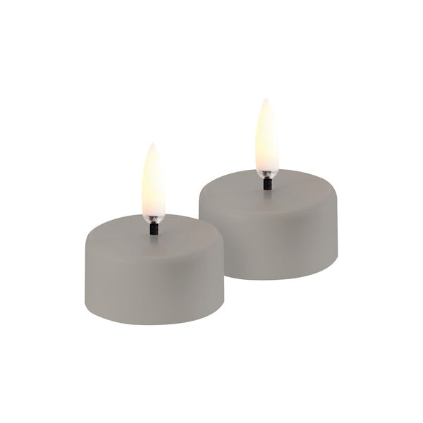 LED rechargeable tealight 2 stk., sandstone, Uyuni Lighting