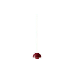 Flowerpot VP10 Pendant, vermilion red, &Tradition