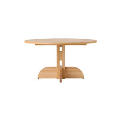 Puffin Dining Table | Round | &Oslash; 140 | Oak Veneer | Spisebord, Audo Copenhagen
