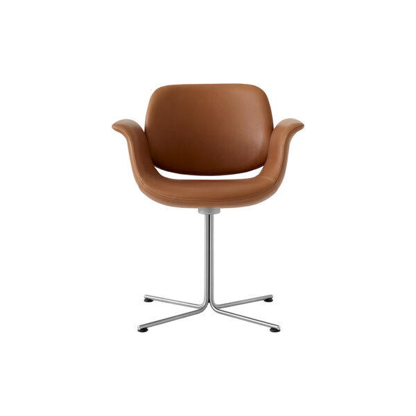 Flamingo Chair med fast stel, Cognac 95, Fredericia Furniture