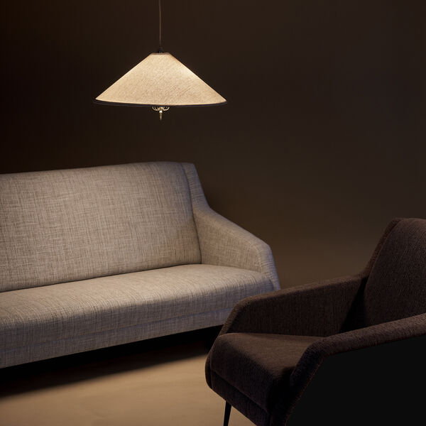 1967 Pendant, brass/canvas, GUBI