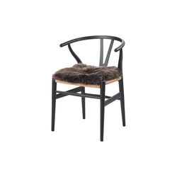 Kvadratisk sædehynde, walnut, NATURES Collection