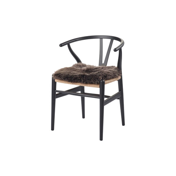 Kvadratisk sædehynde, walnut, NATURES Collection