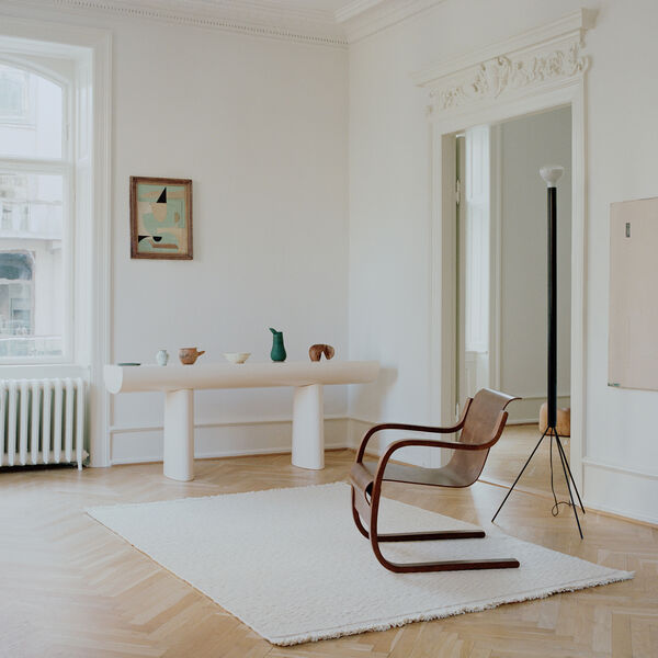 Blonde Maze gulvt&aelig;ppe, white, Linie Design