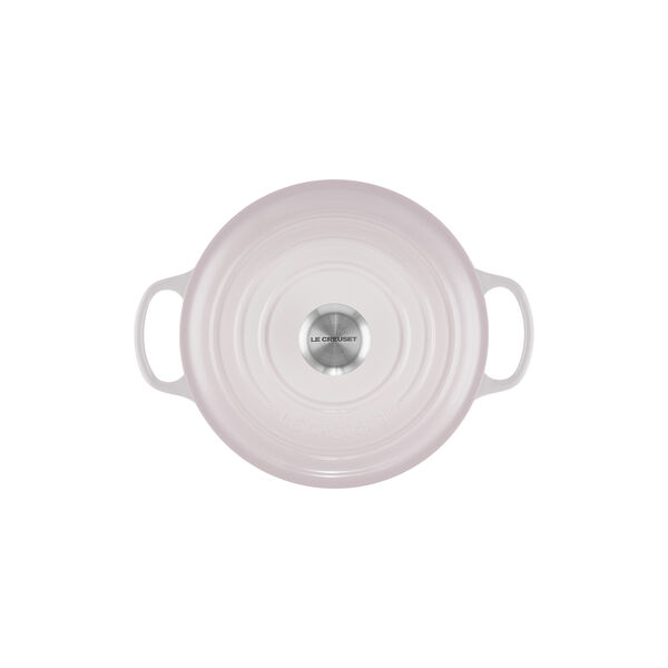 Signature rund st&oslash;bejernsgryde &Oslash; 24 cm, shell pink, Le Creuset