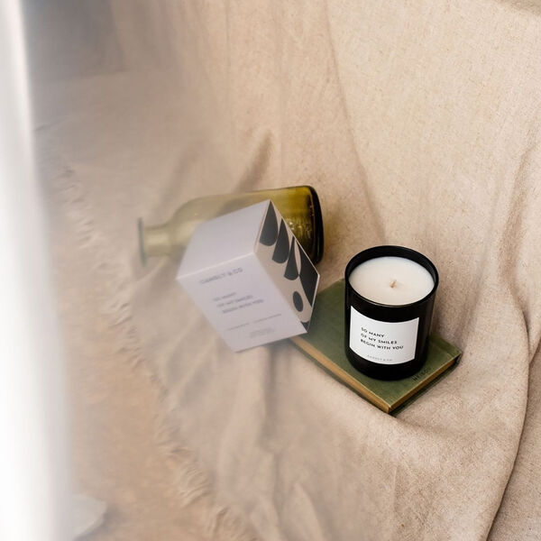 No. 6 Candle, So many of my smiles begin with you, Candly & Co