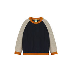 Colour Block Blouse, dark navy, FUB