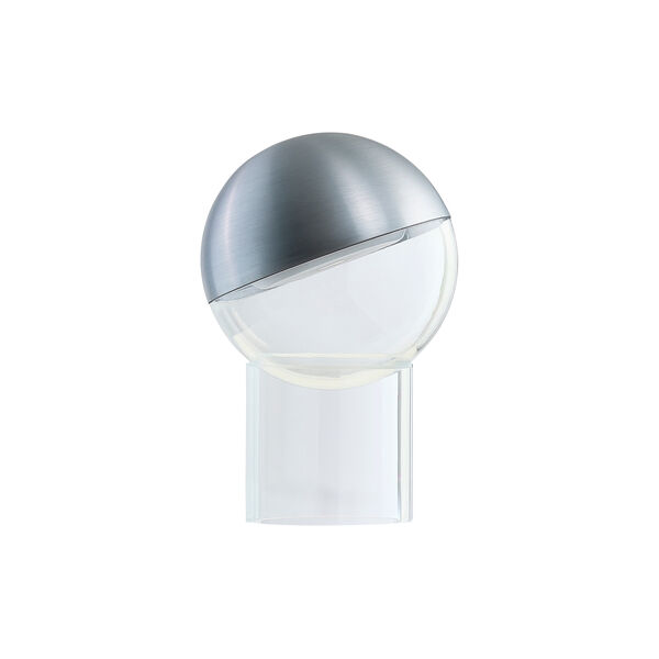 Pila Portable Table Lamp, brushed aluminium, FRANDSEN