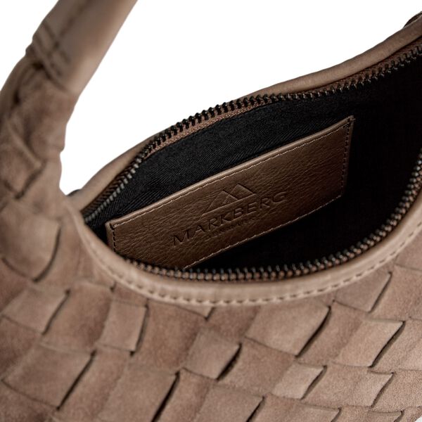 HaymaMBG Handbag Sue. Weave, mocha mousse, Markberg