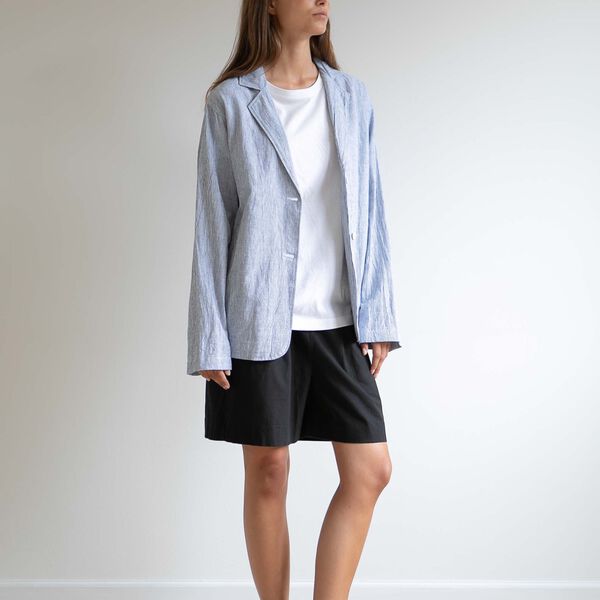 Franka blazer, classic stripe, Studio Feder