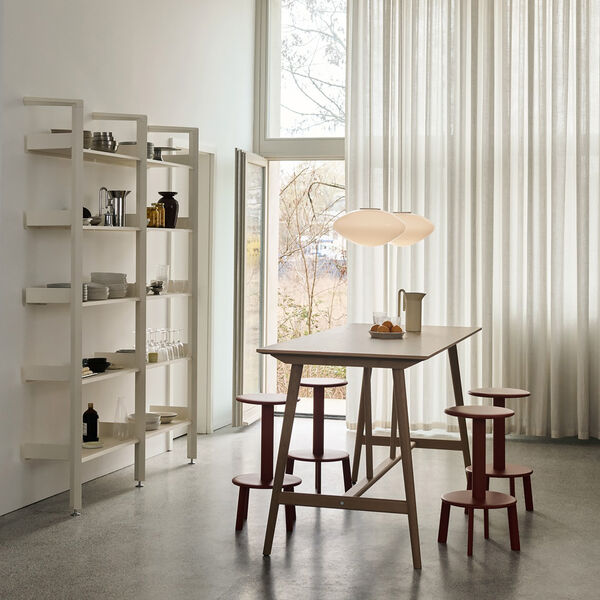 Rombe IF1 & IF4 Shelving System Configuration A, alabaster, &Tradition