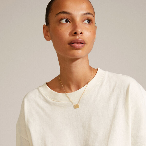 PULSE recycled halsk&aelig;de, guld, Pilgrim