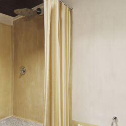 Chambray Shower Curtain, warm yellow/parchment, Ferm Living