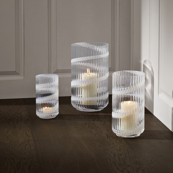 Lyngby Vase, swirl hvid, Lyngby Porcel&aelig;n