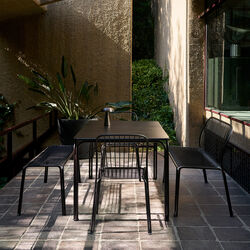 Thorvald SC112 Outdoor Bench, bronze green, &Tradition