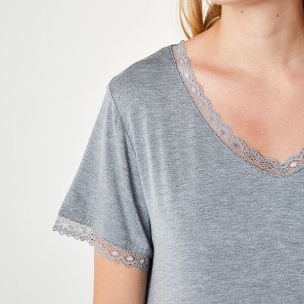 Jacqueline Shortsleeved Dress, grey melange, CCDK Copenhagen