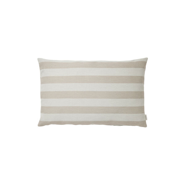 Outdoor Stripe pude, beige, Compliments