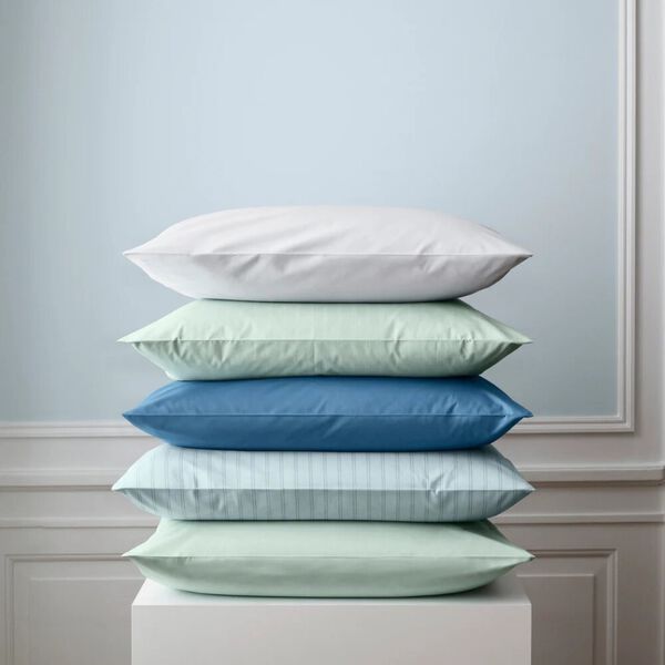 SUPIMA PINSTRIPE sengetøj, glass green, Georg Jensen Damask