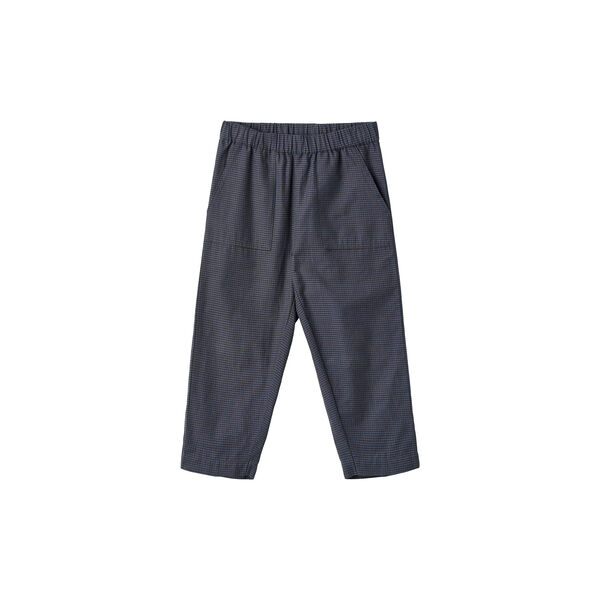 Check Pant, brown/blue check comb., Copenhagen Colors Organics