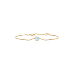 Primini Armb&aring;nd, gold/milky aqua, Julie Sandlau