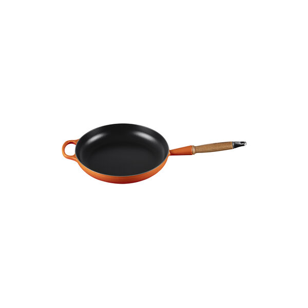 Signature st&oslash;bejern stegepande med tr&aelig;h&aring;ndtag &Oslash; 28 cm, volcanic, Le Creuset