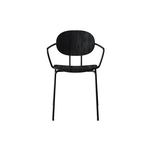 PIET HEIN Chair with Arms, sortlakeret eg, Sibast Furniture