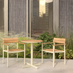 Pelagus cafébord, light ivory Pelagus cafébord, light ivory, Fritz Hansen