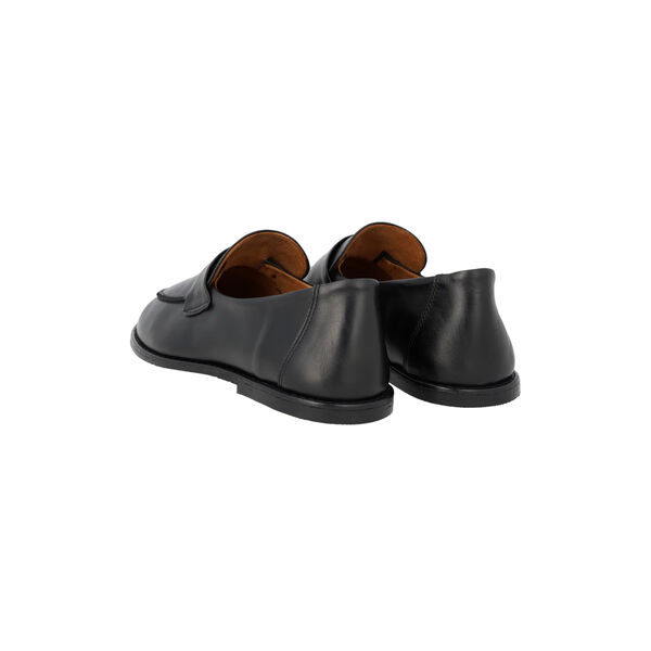 Ultrabl&oslash;d loafer med stikningsdetalje, black, ANGULUS