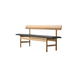 The Mogensen Bench bænk, sæbebehandlet eg/black, Fredericia Furniture