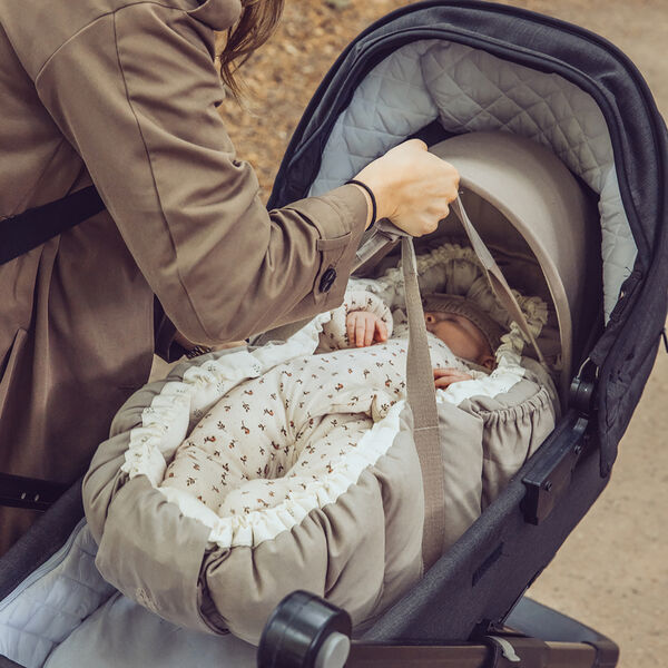 Kaleche til 3-i-1 babynest, jetty beige, Sebra