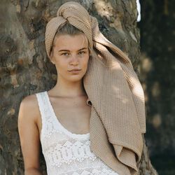 Vaffel badehåndklæde, kapha, AYU